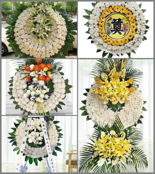 浙江省杭州富阳区场口镇百丈畈村花圈速递